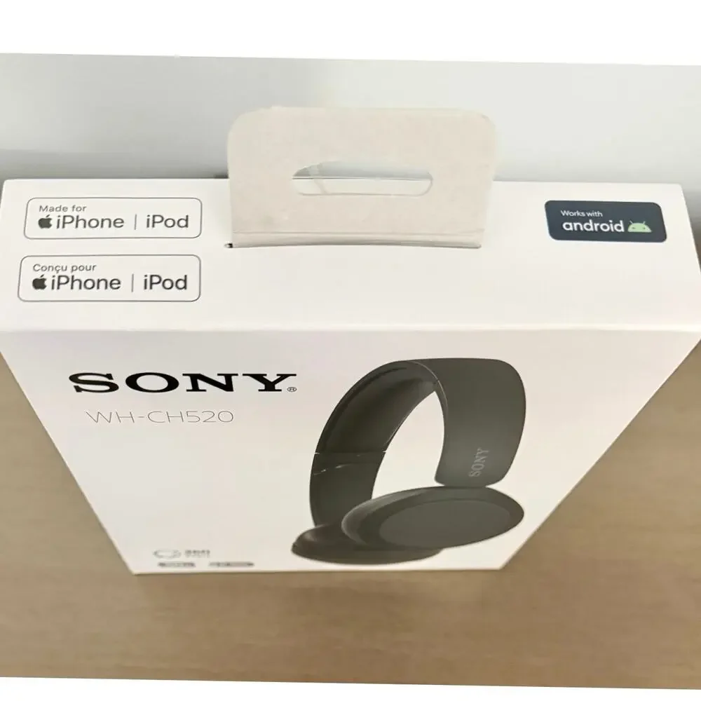 Sony WH-CH520 Wireless Bluetooth On-Ear Headphones Black New Sealed AUTHENTIC